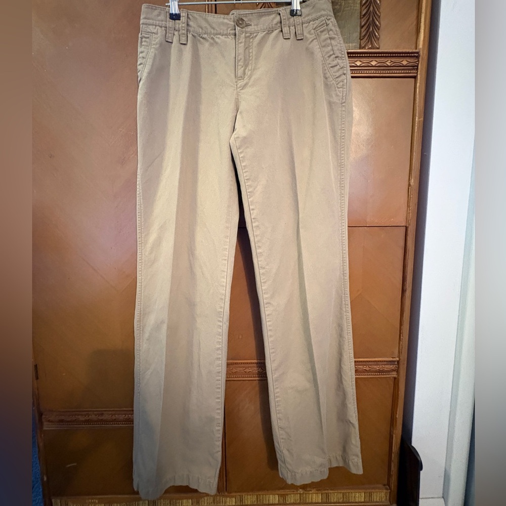 Banana Republic Khaki Linen Blend Pants | Size 4 | Straight Leg
